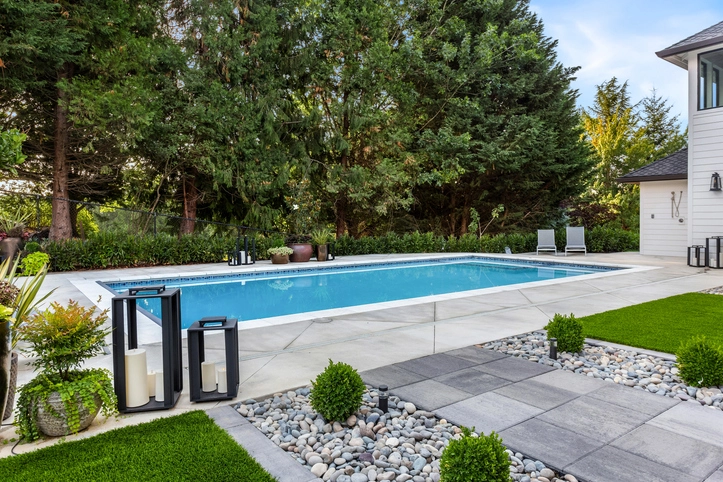 In-ground pool with blue water | Mr. Rooter Plumbing of South Jersey
