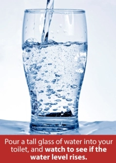 pour a tall glass of water in toilet pour a tall glass of water in toilet